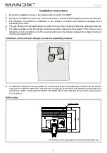 Предварительный просмотр 6 страницы Mandik FDMR 60 Installation Instructions Manual