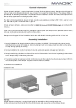 Предварительный просмотр 3 страницы Mandik SEDS Installation Instructions Manual