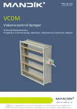 Preview for 1 page of Mandik VCDM Installation, Operation, Maintenance And Service Manual