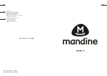 mandine MSB300-17 Safety Precautions preview