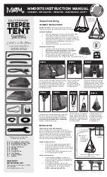 Preview for 1 page of M&M Outdoor Teepee Tent Swing Instruction Manual