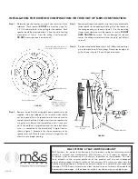 Preview for 2 page of M&S Systems NR8M Installation Instructions