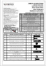 Preview for 2 page of Manfroi Hover 700002 Assembly Instructions