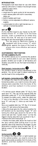 Preview for 4 page of Manfrotto 322RC2 User Manual