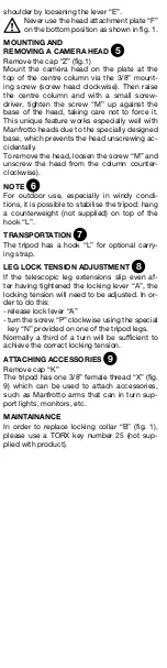 Preview for 5 page of Manfrotto MT190X3 User Manual