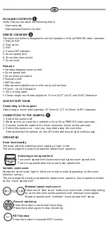 Preview for 3 page of Manfrotto MVR901ECEX User Manual