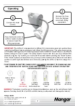 Preview for 2 page of Mangar Airflo 12 Quick Start Manual