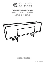 Manhattan Comfort 1023800 Assembly Instructions Manual предпросмотр