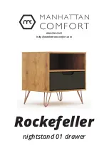 Manhattan Comfort Rockefeller nightstand 01 drawer Assembly Instructions Manual предпросмотр