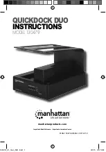 Предварительный просмотр 1 страницы Manhattan 130479 Instructions Manual