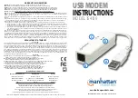 Предварительный просмотр 1 страницы Manhattan 154109 Instructions