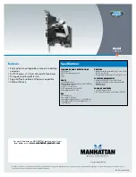 Preview for 2 page of Manhattan 158169 Brochure & Specs