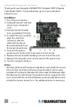 Preview for 2 page of Manhattan 160391 User Manual