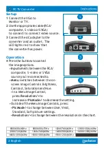 Предварительный просмотр 2 страницы Manhattan 164634 Instructions Manual