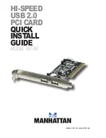 Preview for 1 page of Manhattan 167741 Quick Install Manual