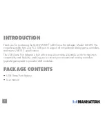 Preview for 2 page of Manhattan 168199 User Manual