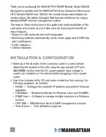 Preview for 2 page of Manhattan 168236 Quick Install Manual