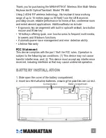 Preview for 3 page of Manhattan 176460 Quick Start Manual