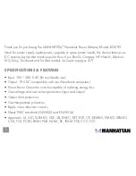 Preview for 2 page of Manhattan 303095 User Manual