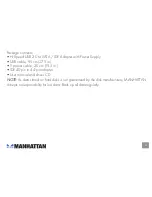 Предварительный просмотр 3 страницы Manhattan 516075 User Manual