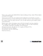 Preview for 2 page of Manhattan 700344 User Manual