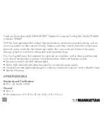 Preview for 2 page of Manhattan 700436 User Manual