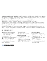 Предварительный просмотр 3 страницы Manhattan 702966 User Manual