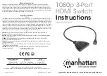 Manhattan IDATA HDMI-31DMH Instructions preview