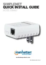 Manhattan SIMPLENET 506663 Quick Install Manual preview