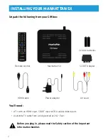 Предварительный просмотр 2 страницы Manhattan SX User Manual