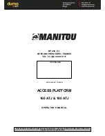 Manitou Systems 160 ATJ Operator'S Manual preview