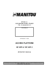 Preview for 1 page of Manitou 105 VJR 2 Operator'S Manual