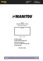Manitou B-E2 Series Operator'S Manual preview