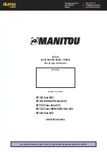 Preview for 1 page of Manitou B-E2 Series Operator'S Manual