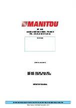 Manitou MLT 845 120 LSU 3-E3 Series Operator'S Manual preview