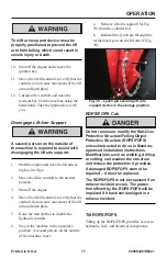 Preview for 80 page of Manitou MUSTANG 1050RT Operator'S Manual