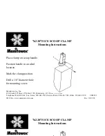 Manitowoc 7622073 Mounting Instructions preview