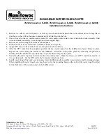 Preview for 1 page of Manitowoc 7622323 Installation Instructions