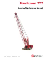 Manitowoc 777 Service And Maintenance Manual preview