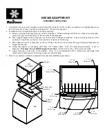 Manitowoc ADAPTER KIT K00365 Installation Instructions preview