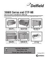 Manitowoc Delfield 18600 Series Service And Installation Manual preview