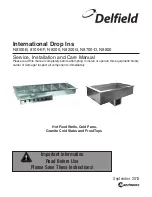 Manitowoc Delfield N8100-EF Service, Installation And Care Manual preview