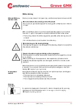 Предварительный просмотр 31 страницы Manitowoc Grove GMK 4100L-1 Operating Manual