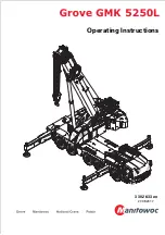 Manitowoc Grove GMK 5250L Operating Instructions Manual preview