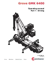 Preview for 1 page of Manitowoc GROVE GMK 6400 Operating Manual