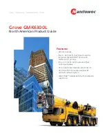 Preview for 1 page of Manitowoc Grove GMK6300L Product Manual