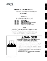 Preview for 3 page of Manitowoc Grove GRT8120 Operator'S Manual