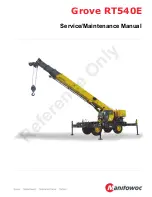 Manitowoc Grove RT540E Service Maintenance Manual preview