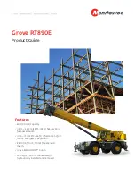 Preview for 1 page of Manitowoc Grove RT890E Product Manual