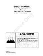 Preview for 1 page of Manitowoc Grove TMS800E13 Operator'S Manual